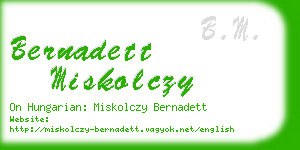 bernadett miskolczy business card